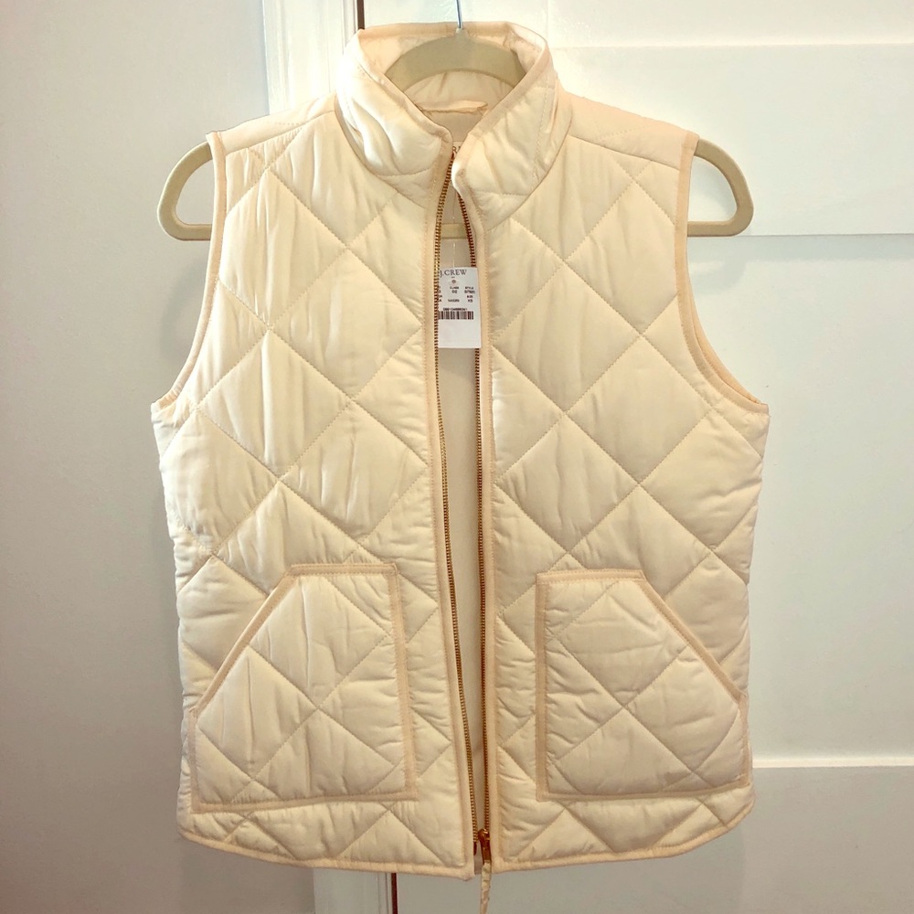 J. Crew quilted puffer vest NWT
